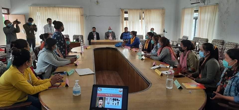 नेपाली पोशाकको सीपमूलक सिलाई तालिम शुरु 