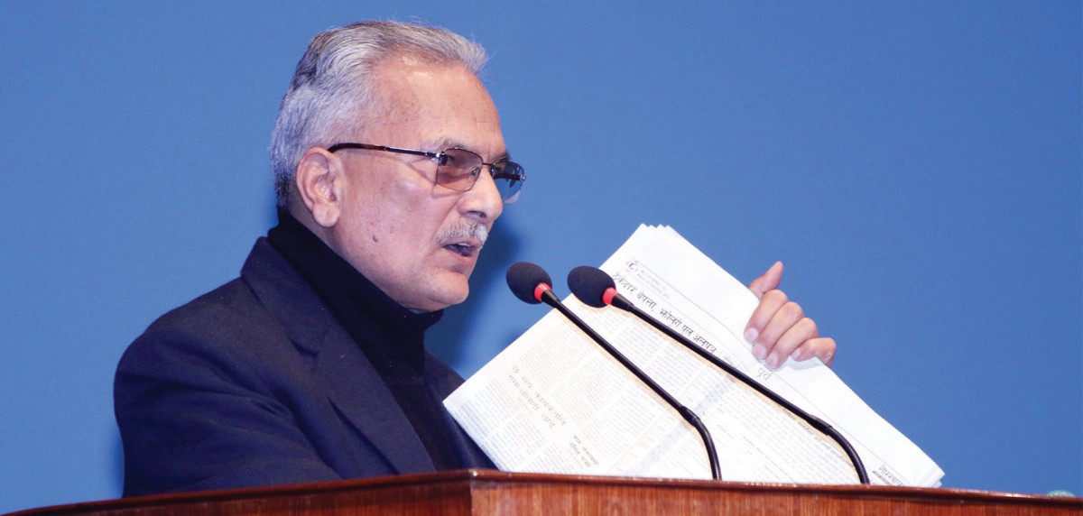 'अक्सिजन र भेन्टिलेटर जोहो गरौं, राममन्दिर, गजुर र धरहरा बनाउँदै गरौंला' - भट्टराई