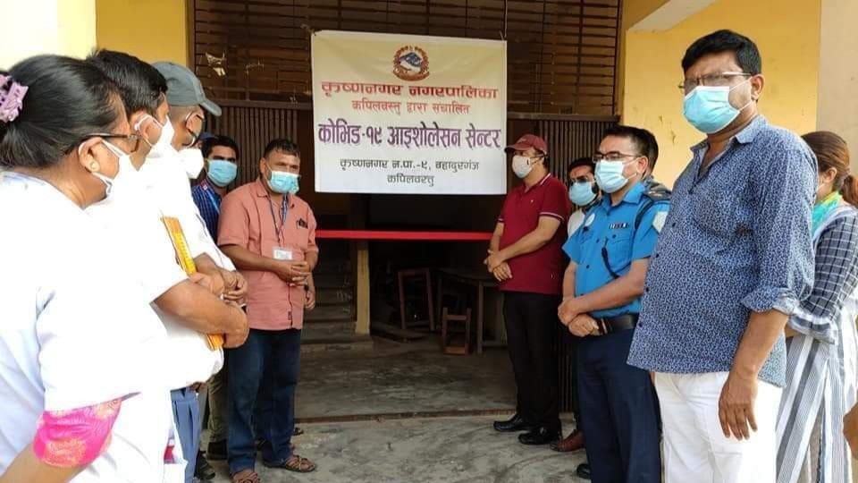 कृष्णनगरमा अक्सिजन सहितको १५ श्‍यैयाको आइसोलेसन वार्ड