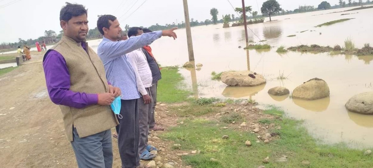 जसपा नेताद्वारा डुबान क्षेत्रको अवलाेकन