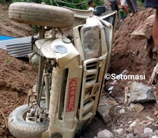गुल्मीमा जिप दुर्घटना ५ जना घाइते 