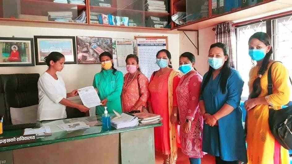 विद्यालयलाई किशोरीमैत्री बनाउन र स्टाफ नर्सको दरबन्दी कायम गर्न अनेम संघ क्रान्तिकारीको माग