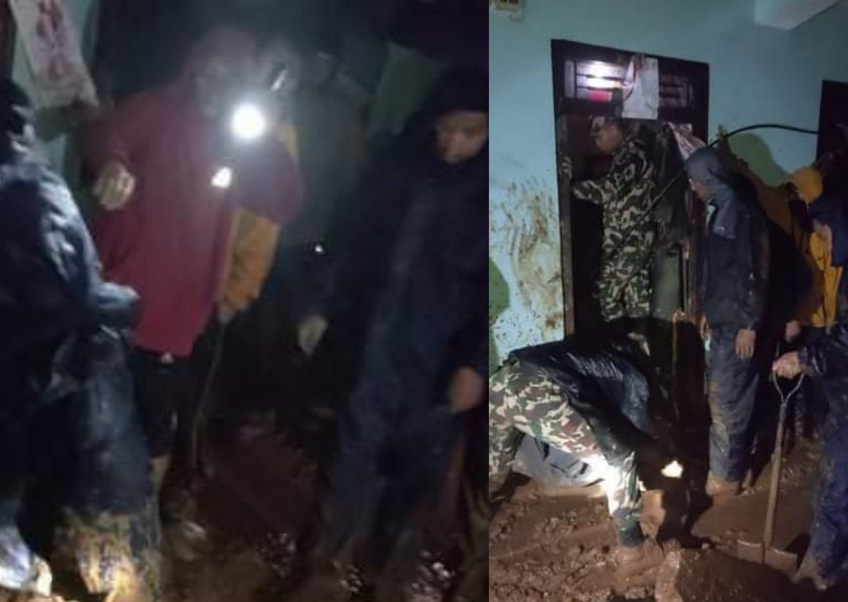 गुल्मीमा पहिरोमा पुरिएर एकै घरका तीन जनाको मृत्यु 