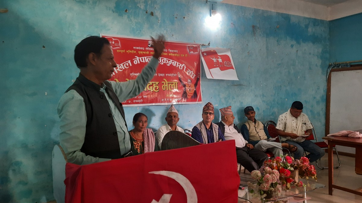 'सुकुम्बासी समस्याको स्थायी समाधान माओवादीले गर्छ' - टंकमणी शर्मा