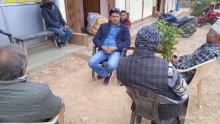 नेपाली काँग्रेसकाे गुल्मी प्रदेश सभा ख अधिवेशन स्थल गौँडाकाेटमा नेता कार्यकर्ताकाे चहल पहल