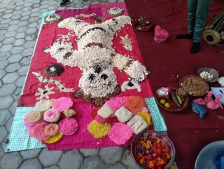 गुल्मीमा नेवारी संस्कृति थुसेमुसे प्रदर्शन