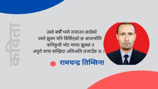 कविता : न झुक्छ उ, नत लजाउँछ