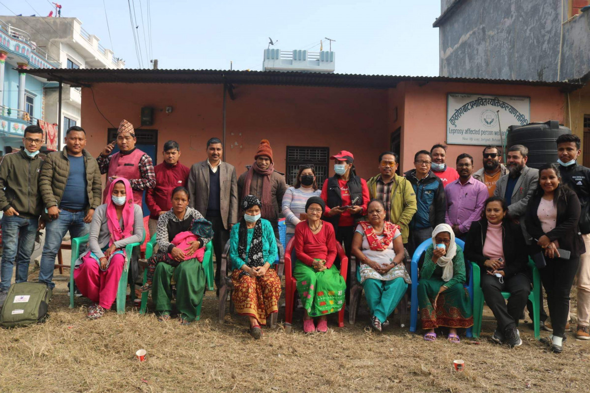 प्रेस सेन्टर रुपन्देहीद्वारा कुष्ठरोग प्रभावितसंग अन्तरक्रिया
