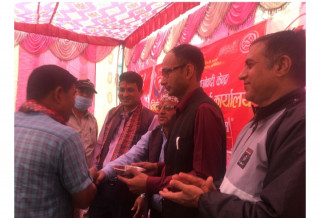 माओवादी केन्द्र बुटवल ७ को निर्वाचन सम्पर्क कार्यालय उद्घाटन