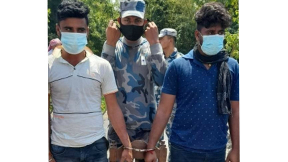 चुनाव नजिकिदै गर्दा बारामा हतियार सहित २ जना भारतिय नागरिक पक्राउ