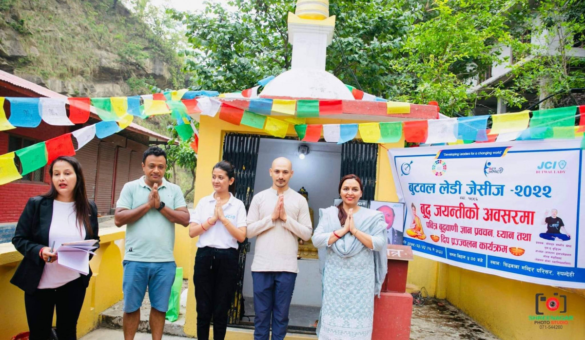 बुद्ध जयन्तीमा बुटवल  लेडि जेसिजकाे सन्देश अप्पाे दिपाे भव: