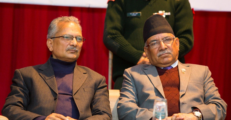 उपराष्ट्रपति निवासमा प्रचण्ड र बाबुरामबीच दुई घण्टा बढी छलफल