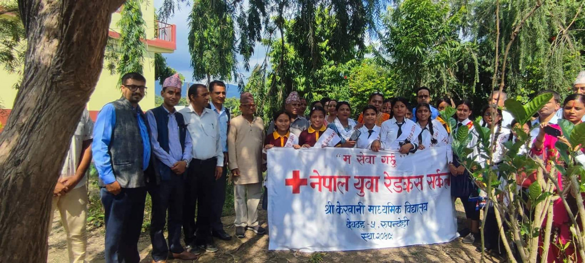 तिलोत्तमाको रेडक्रस टोलिद्वारा केरवानी माविमा जुरेसका गतिविधिको अवलोकन