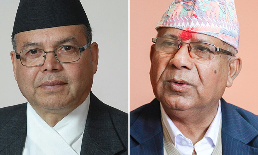 एमालेको घोषणापत्रमा अटेन माधव र झलनाथ नेतृत्वको सरकार