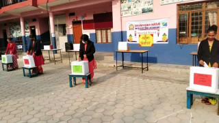 इन्टलेक्च्यूअल स्कुलमा विद्यार्थीले गरे नमुना निर्वाचन
