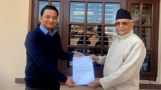 पोखरा लिटरेचर फेस्टिभलको वक्तामा केपी ओली