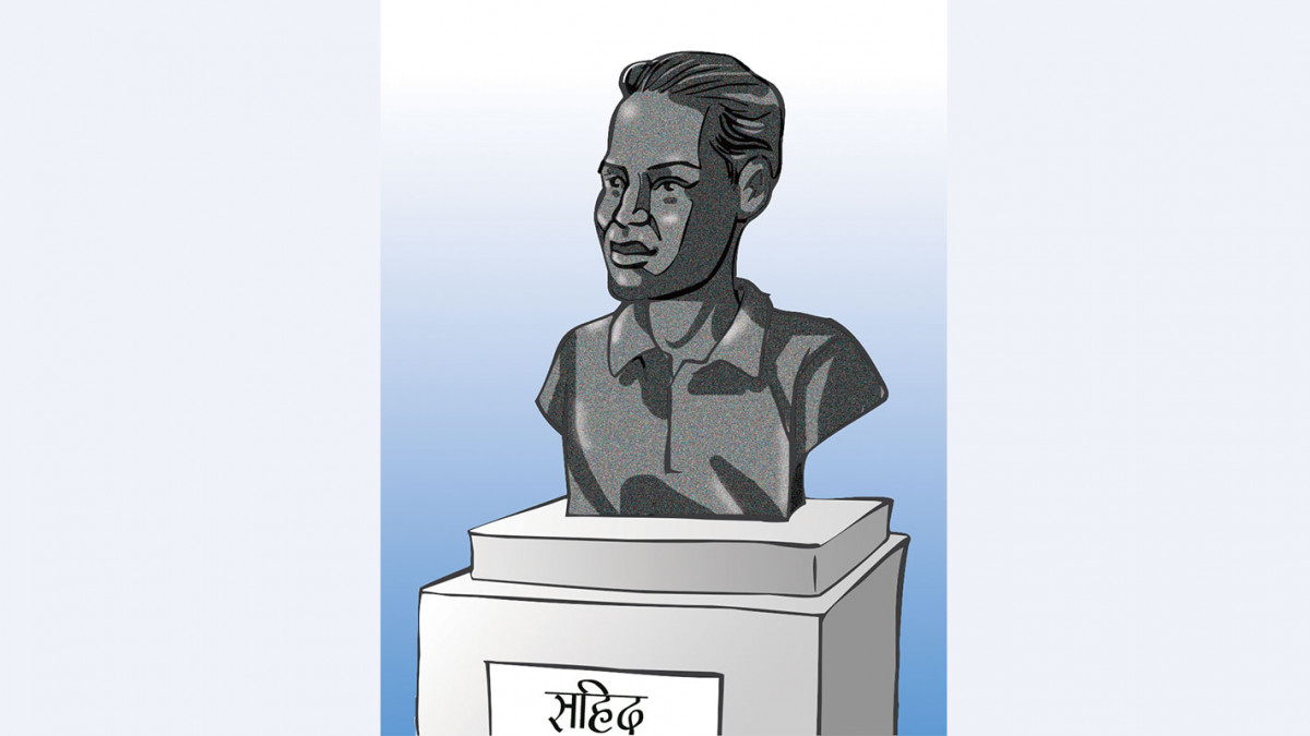 सहिद परिवारको घरदैलोमा माओवादी नेता 