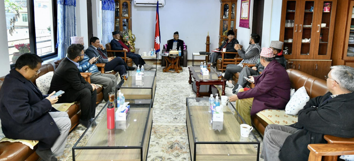 छिमेकी राष्ट्रलाई चेतावनी दिँदै अध्यक्ष ओलीले भने, ’यो नेपालीले बनाएको नेपालको आफ्नै सरकार हो’