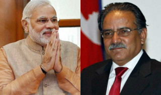 प्रधानमन्त्री प्रचण्डलाई भारतीय समकक्षी मोदीको बधाई