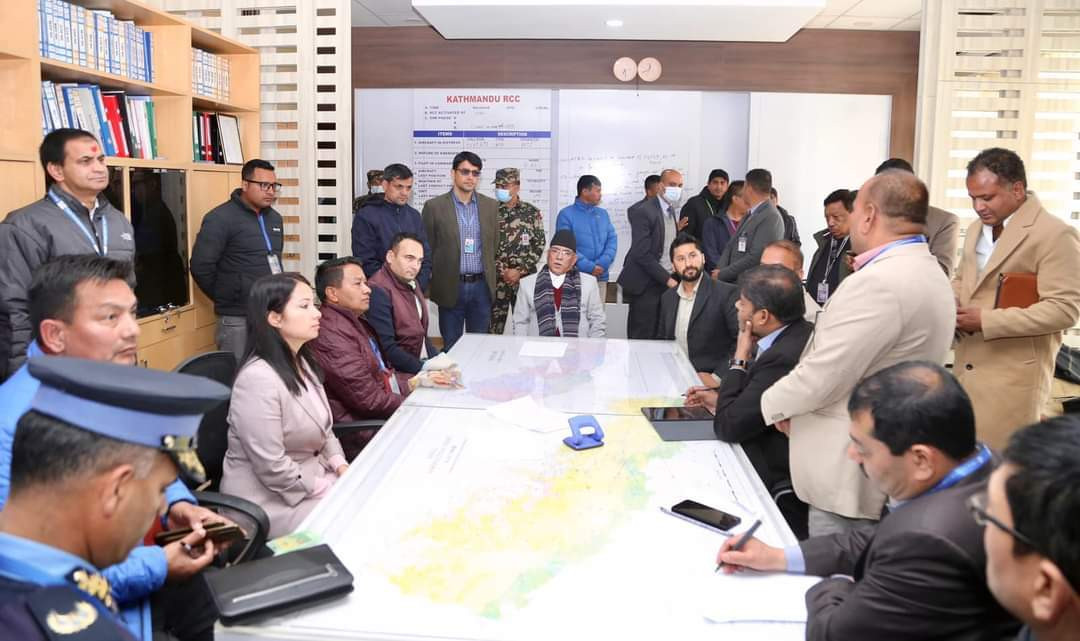 प्रधानमन्त्री प्रचण्ड त्रिभुवन विमानस्थलमा