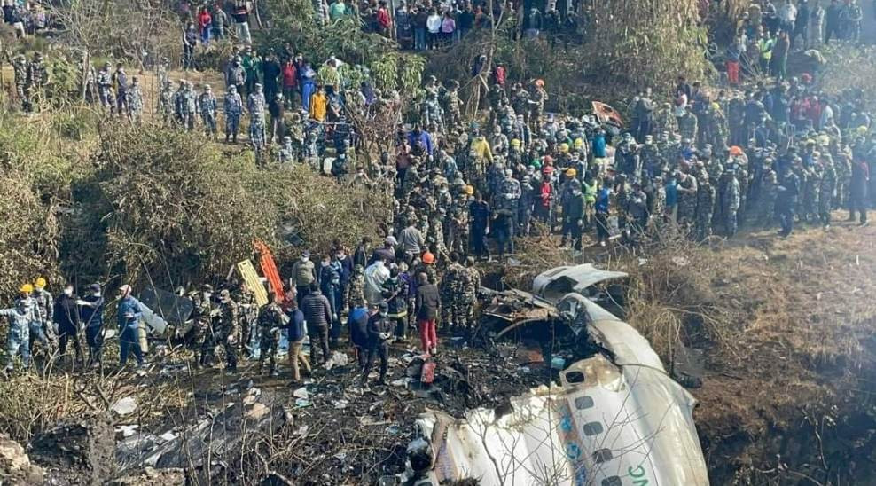 यती विमान दुर्घटनाको क्षति मूल्यांकन गर्न विदेशी टोली नेपालमा