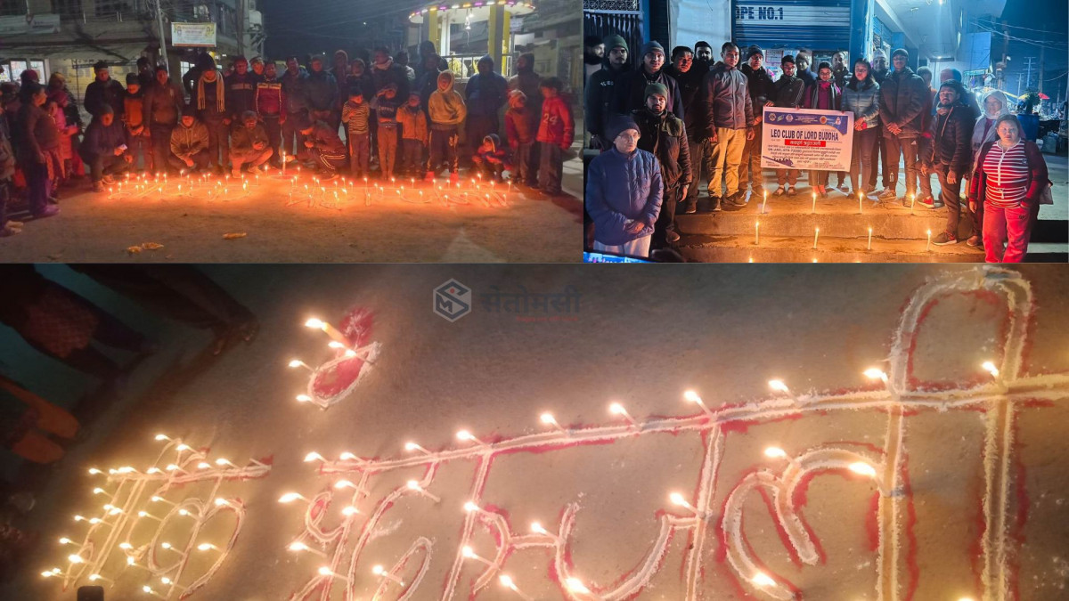 मैनबत्ती बालेर विमान दुर्घटनामा ज्यान गुमाउनेप्रति श्रद्धाञ्जली