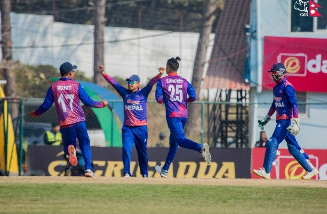 पपुवा न्युगिनीलाइ ३ विकेटले हराउदै नेपालको सनसनीपूर्ण जित