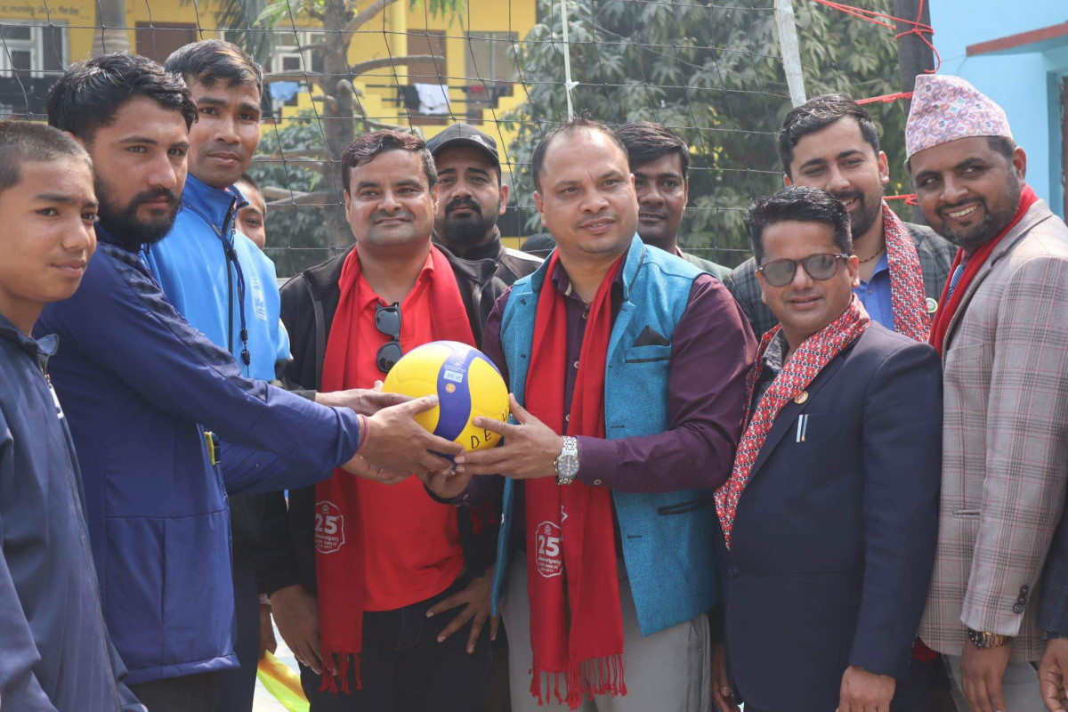देवदह बोर्डिङ स्कुलमा नगर स्तरीय भलिबल प्रतियोगिता सुरु
