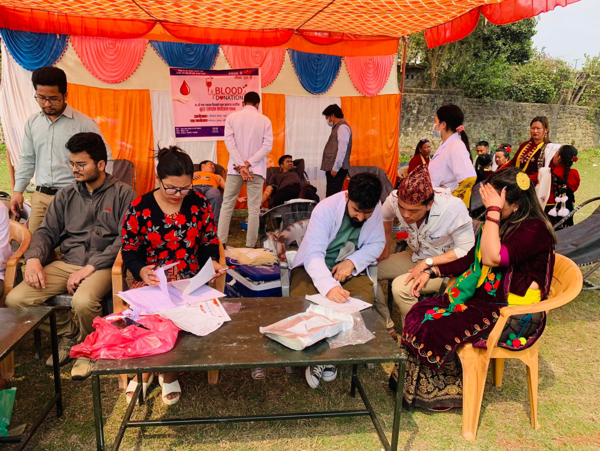 रोजवर्ड मन्टेश्वरीमा स्वास्थ्य परिक्षण : एक सय ३३ जनाले लिए सेवा