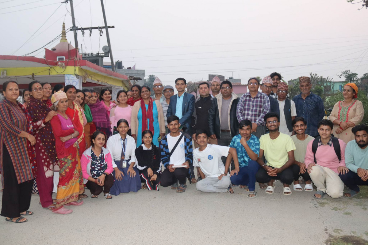देवदहको मितेरी गाउँलाई दुर्व्यसनमुक्त र बालमैत्री बनाईने 