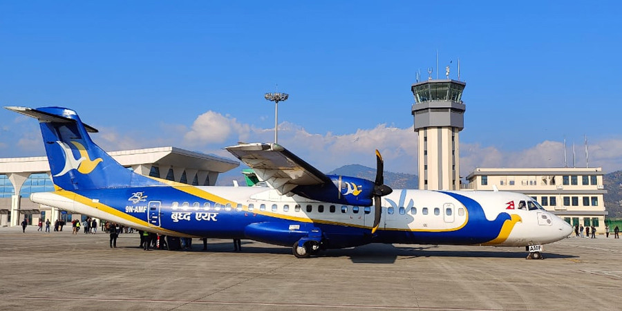 बुद्ध एयरले भित्र्यायो एटीआर ७२–६०० विमान
