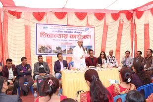 पोखराको महेन्द्रपुलमा अत्याधुनिक सार्वजनिक शौचालय र चमेना गृह निर्माणको शिलान्यास