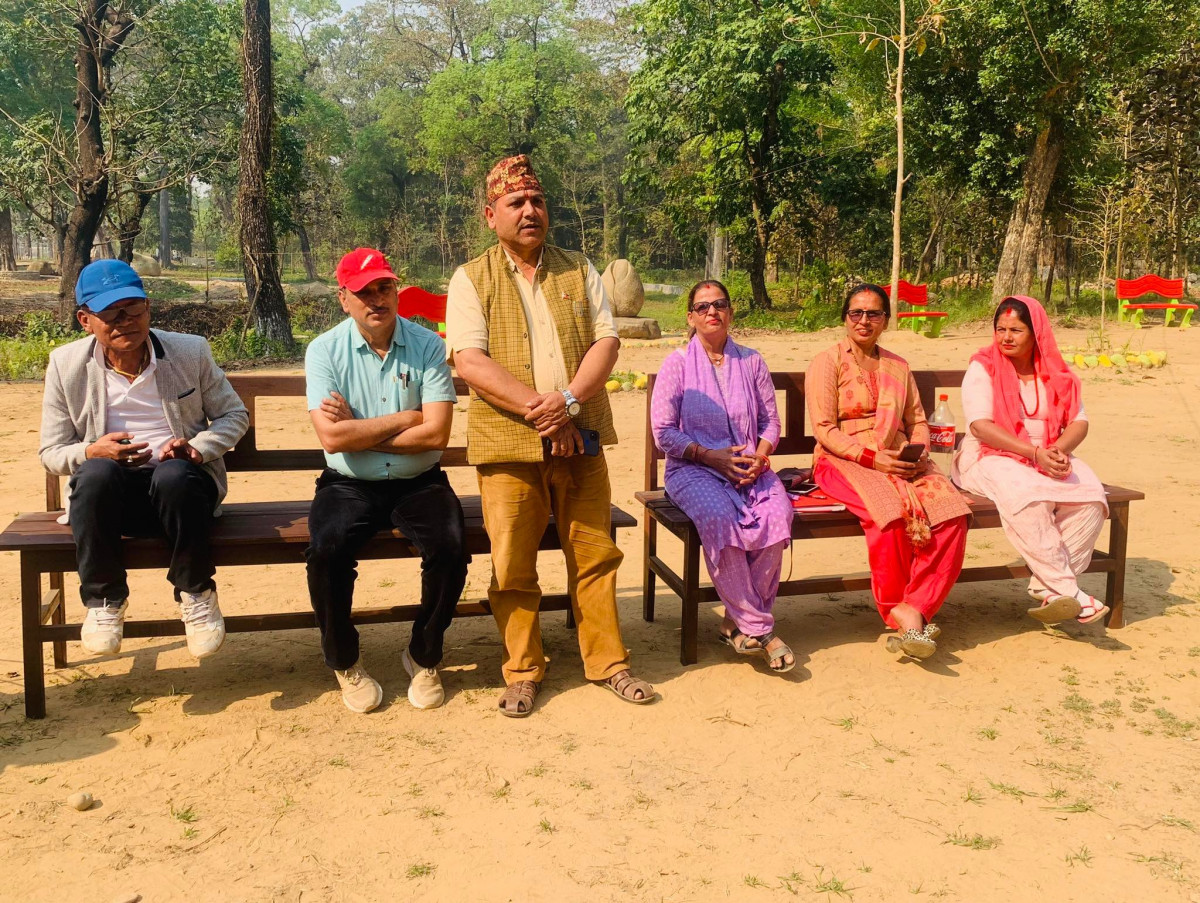 प्रस्तरकला पार्कमा स्मृति सामुदायिक वनको शुभकामना आदान-प्रदान कार्यक्रम सम्पन्न 