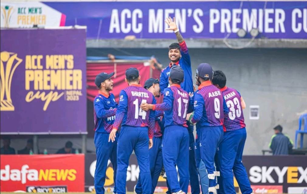 सन्दीपको घातक बलिङ र उत्कृष्ट ब्याटिङमा नेपालको शानदार जित, कतार ८९ रनमै समिटियो