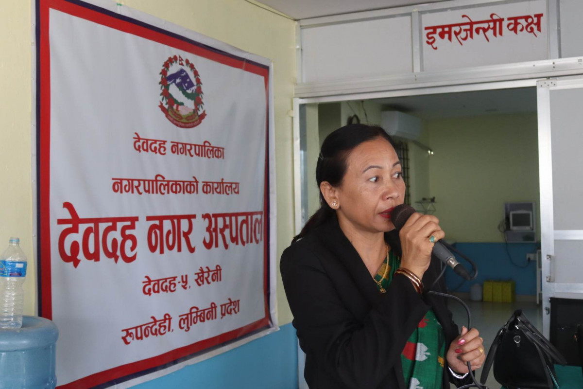महिलाको स्वास्थ्य नगरको प्राथमिकता : उपप्रमुख गुरुङ 
