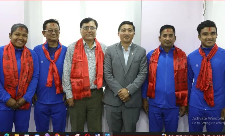 दुई  खेलाडीसहित ५ सदस्यीय नेपाली राष्ट्रिय जुडो टोली किर्गिस्तान प्रस्थान