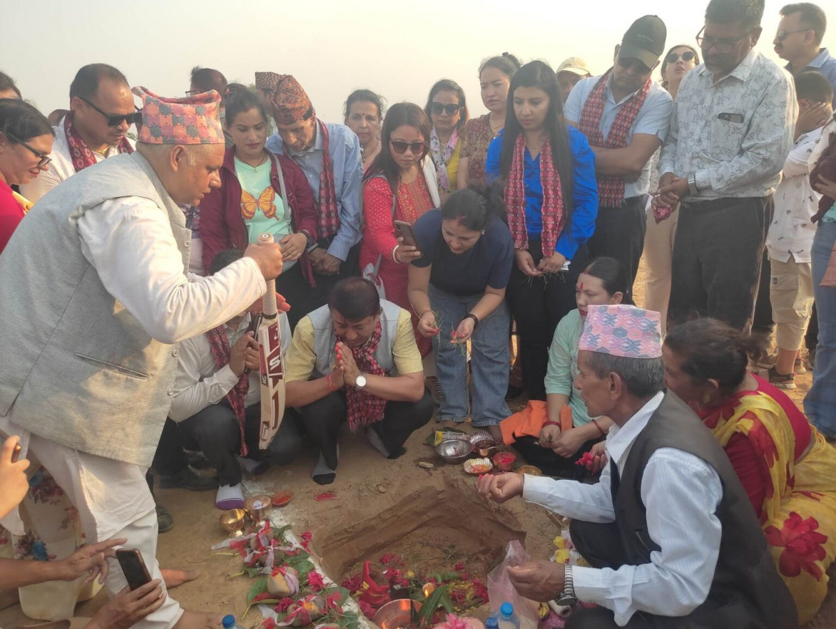 निजि लगानीमा नेपालको पहिलो ठूलो रंगशाला तिलोत्तमामा बन्दै