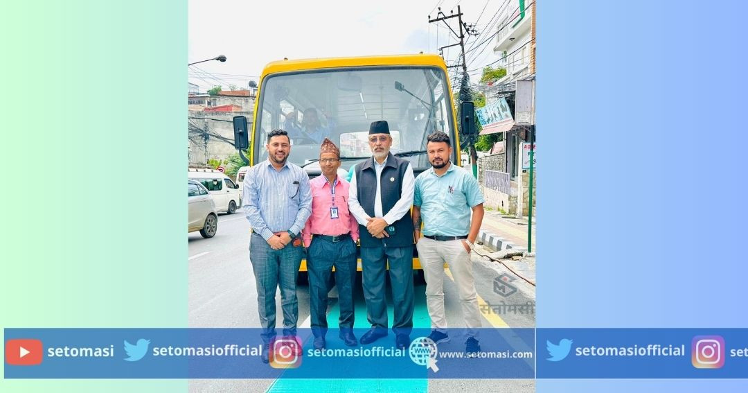 देवदह माविलाई भारतीय राजदूतावासको बस 