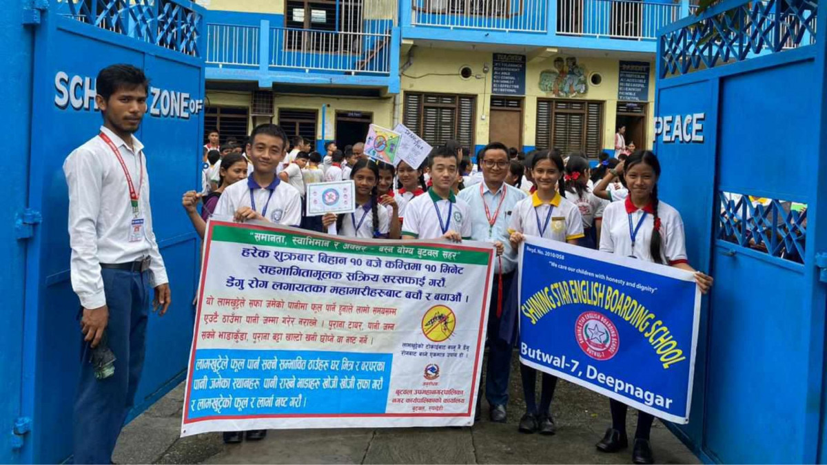 डेंगु रोग विरुद्ध देवदहमा पाँच दिने सचेतता अभियान