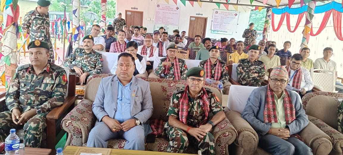 नेपाली सेनाद्वारा गैंडहवा गाउँपालिकालाई 'गैंडहवा ताल' हस्तान्तरण
