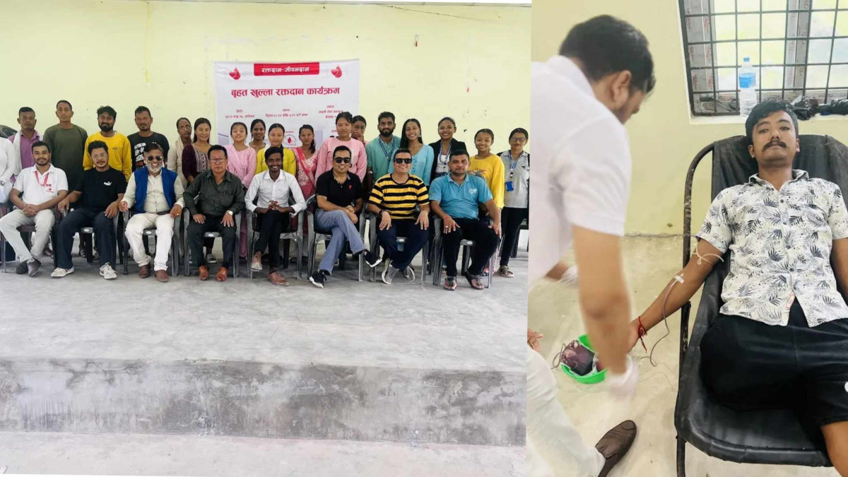 समृद्ध समुदायको रक्तदान कार्यक्रममा ३० युनिट रगत संकलन