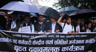 कर्मचारीको `पेन डाउन´