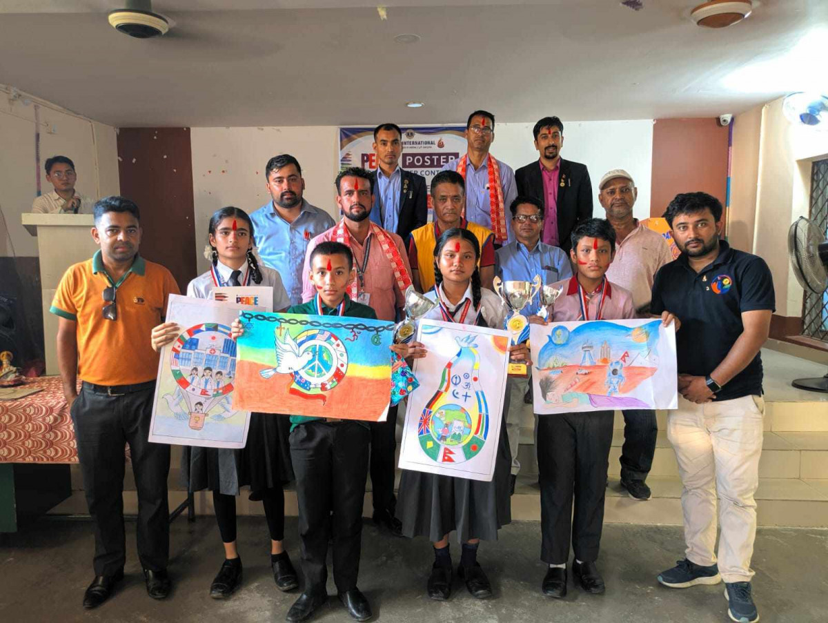 लायन्स क्लब अफ देवदह प्रोफेसनल युथ द्वारा पिस पोस्टर प्रतियोगिता सम्पन्न 