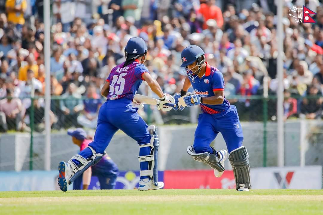 एकदिवसीय अन्तर्राष्ट्रिय क्रीकेटमा नेपालद्वारा पपुवा न्युगिनी दुई विकेटले पराजित