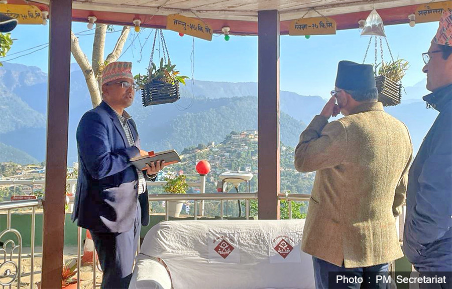 प्रधानमन्त्री प्रचण्ड जाजरकोटमा