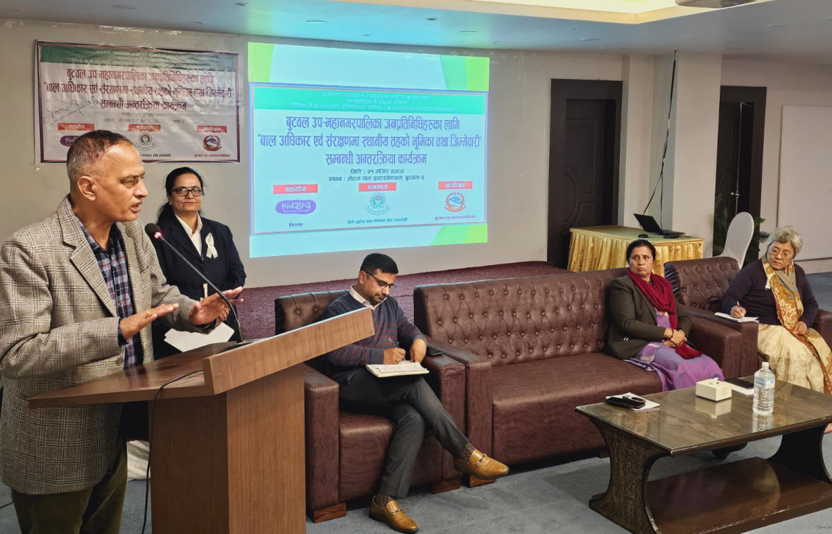बुटवललाई बालमैत्री नगर बनाउन प्रतिबद्ध छौं : नगर प्रमुख पाण्डेय 