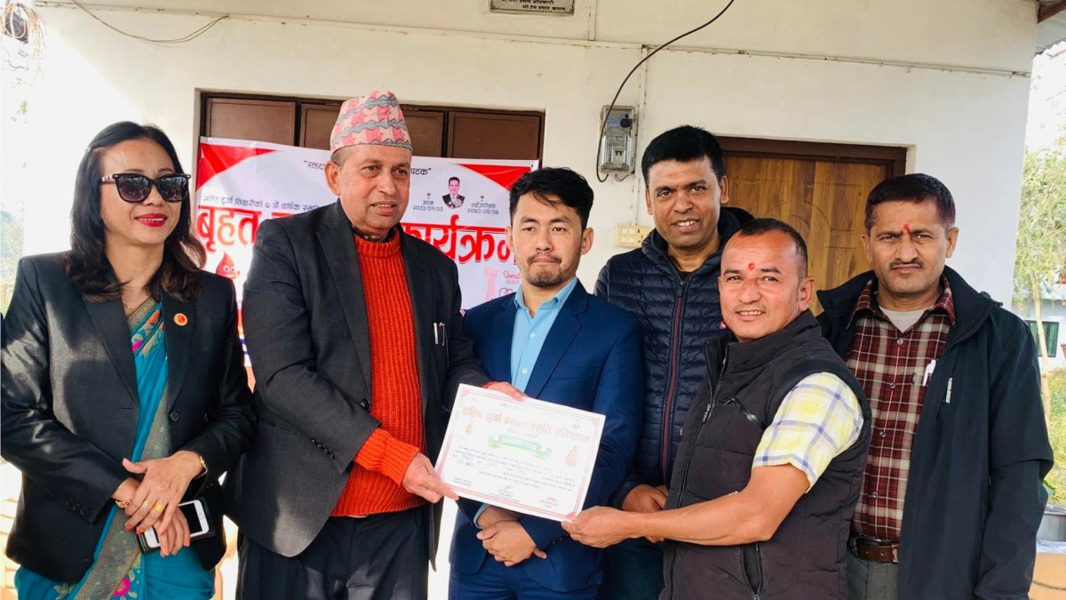 देवदहमा ५८ पिन्ट रगत संकलन, २७ प्रतिशतले गरे पहिलो पटक रक्तदान