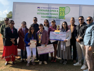 २० औं माछापुच्छ्रे पोखरा ओपन टेनिसमा संरक्षक र सुनिरा च्याम्पियन