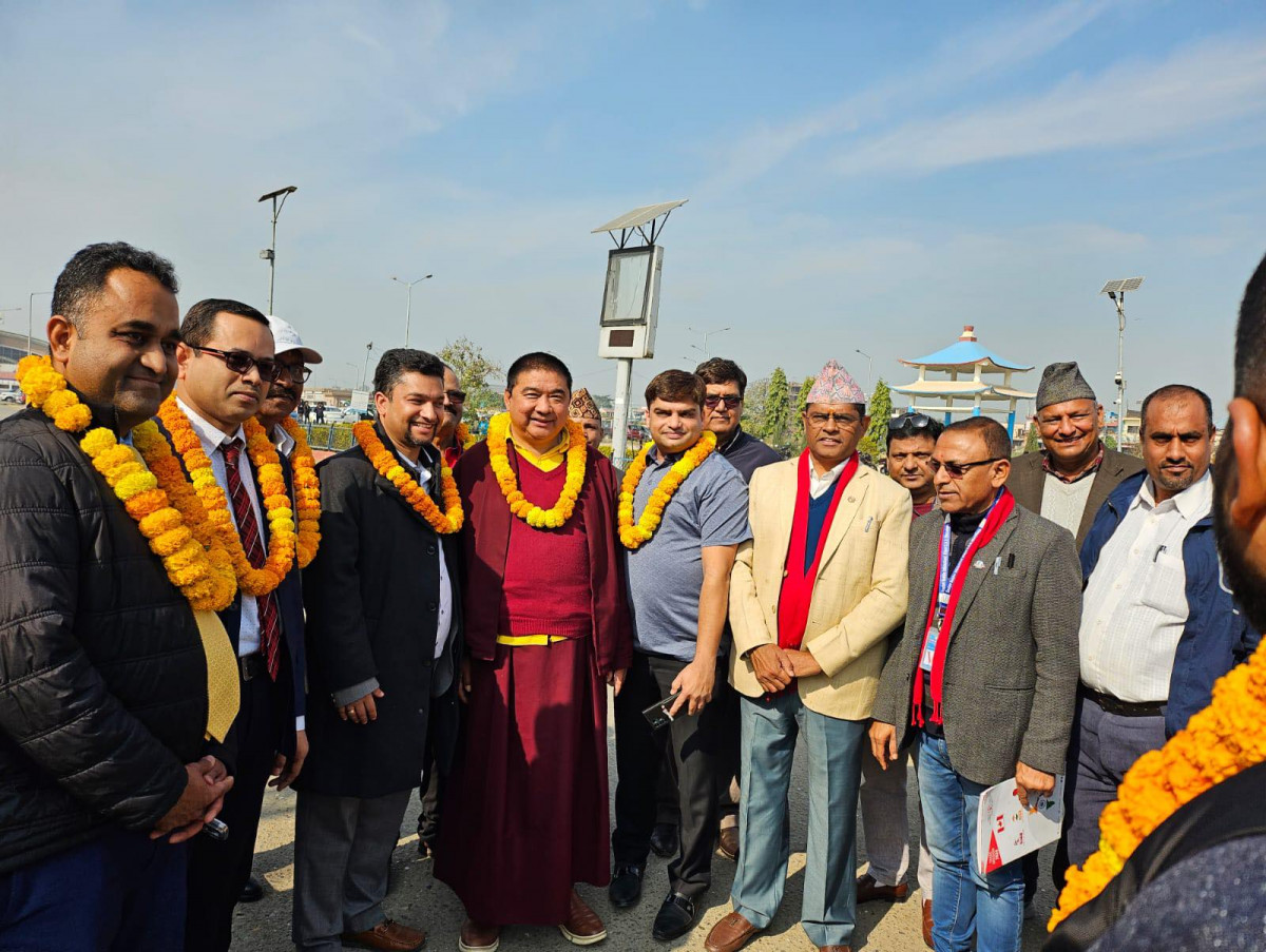 उपाध्यक्ष लामाद्वारा भारत-क्यानडा चेम्बर अफ कमर्सका प्रतिनिधिलाई स्वागत 