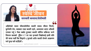 स्वस्थ जीवनका लागि आहार, विहार र योग
